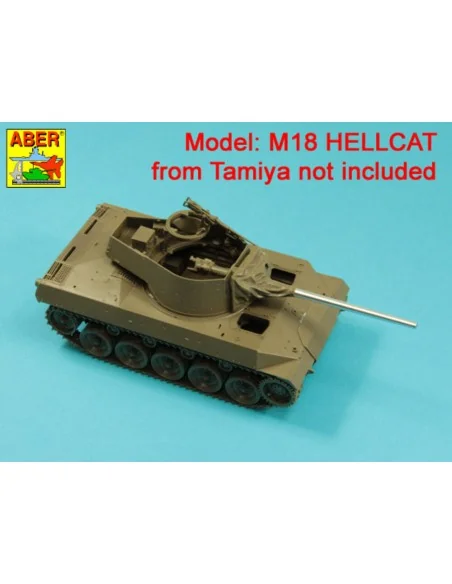 76mm M1A1 Barrel for M18 Helcat U.S. Tank Destroyer, 1/35 - Aber Mo...