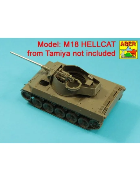 76mm M1A1 Barrel for M18 Helcat U.S. Tank Destroyer, 1/35 - Aber Mo...