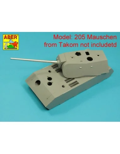 Barrel 128mm KwK 44 L/55 for Typ 204 Mauschen (Takom), 1/35 - Aber ...