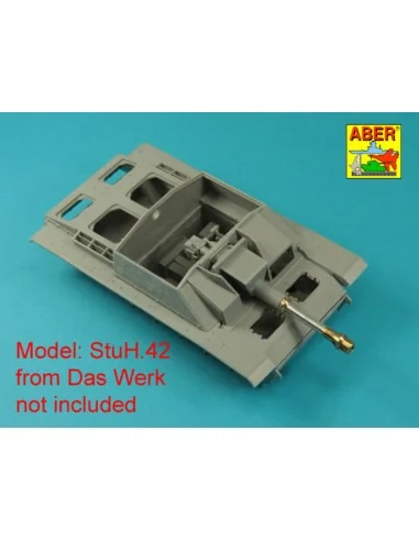 Germ. 10, 5 cm L/28 Barrel for StuH 42 early, 1/35 - Aber Models 35...