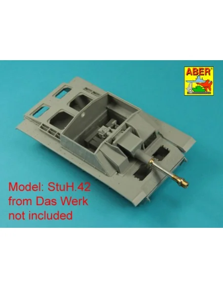 Germ. 10, 5 cm L/28 Barrel for StuH 42 early, 1/35 - Aber Models 35...