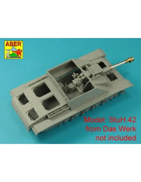 Germ. 10, 5 cm L/28 Barrel for StuH 42 early, 1/35 - Aber Models 35...
