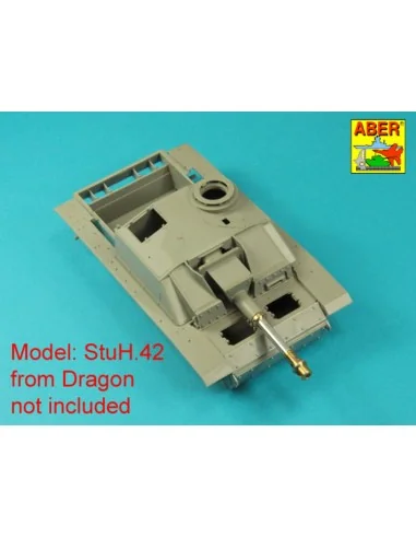 Germ. 10, 5 cm L/28 Barrel for StuH 42 early, 1/35 - Aber Models 35...