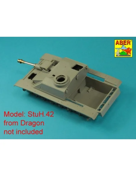 Germ. 10, 5 cm L/28 Barrel for StuH 42 early, 1/35 - Aber Models 35...