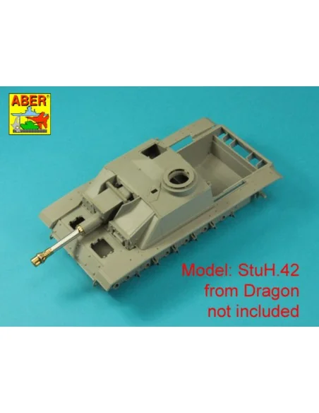Germ. 10, 5 cm L/28 Barrel for StuH 42 early, 1/35 - Aber Models 35...