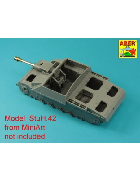 Germ. 10, 5 cm L/28 Barrel for StuH 42 early, 1/35 - Aber Models 35...