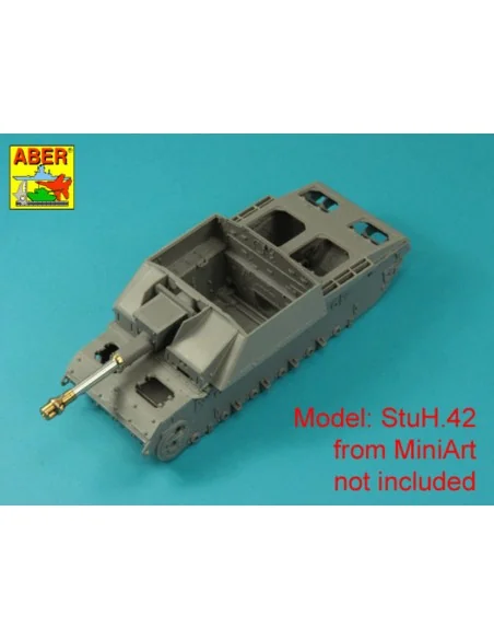 Germ. 10, 5 cm L/28 Barrel for StuH 42 early, 1/35 - Aber Models 35...