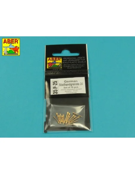 German Stielhamdgranate 24 (15 pcs.), 1/35 - Aber Models 35 P-25