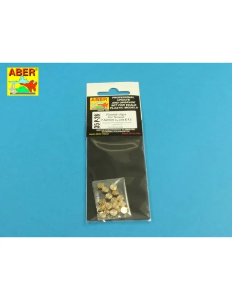 Round clips for Soviet 7, 62mm czkm DTZ, 1/35 - Aber Models 35 P-28