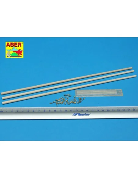 Telegraph-pillar set for 2 cross bar with 16 insulators, 1/35 - Abe...