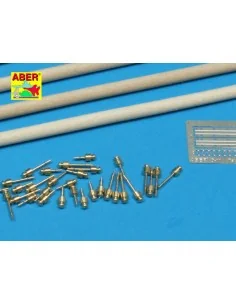 Telegraph-double pillar set for 4 cross bar with 8 insulators, 1/35...