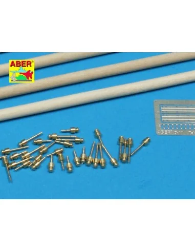 Telegraph-double pillar set for 4 cross bar with 8 insulators, 1/35...