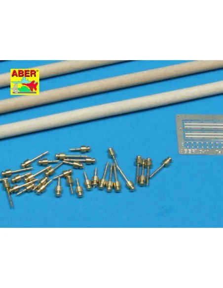 Telegraph-double pillar set for 4 cross bar with 8 insulators, 1/35...