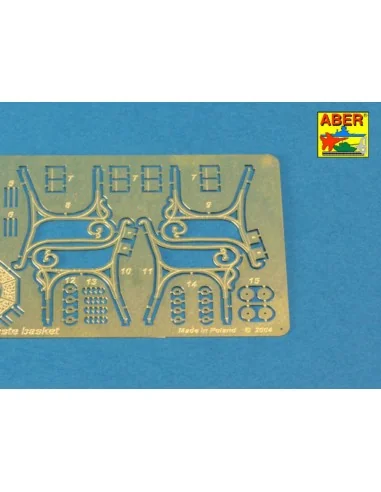 Bench type C & waste basket, 1/35 - Aber Models 35D-18