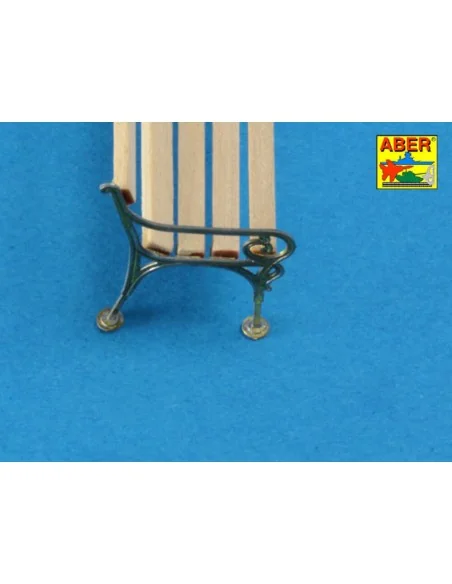 Bench type C & waste basket, 1/35 - Aber Models 35D-18