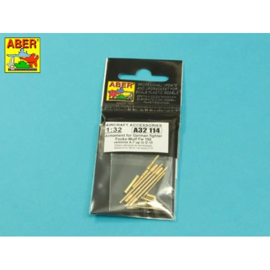 Armament for German fighter Fw-190 A7-D10, 1/32 - Aber Models A32 114