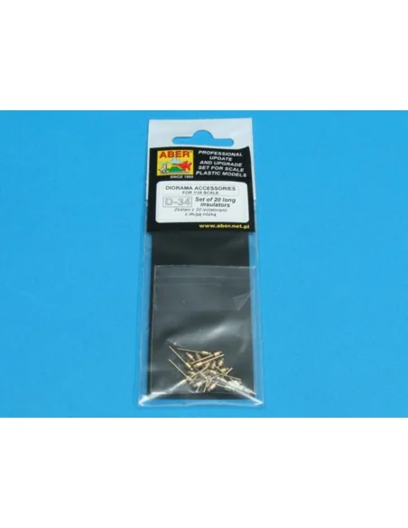 Set with 20 long foot insulators, 1/35 - Aber Models 35D-34
