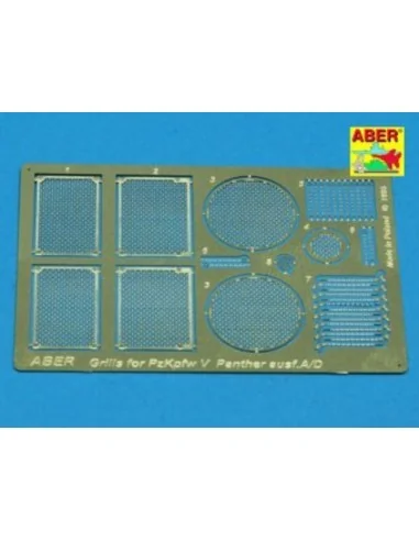 Grilles for Panther, Ausf. A/D, 1/35 - Aber Models 35G01