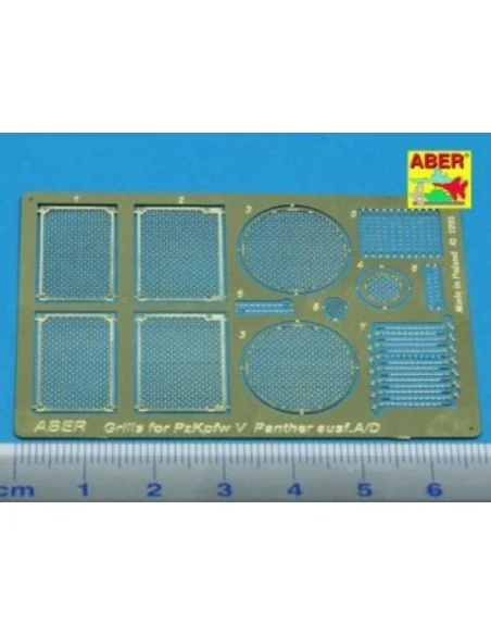 Grilles for Panther, Ausf. A/D, 1/35 - Aber Models 35G01