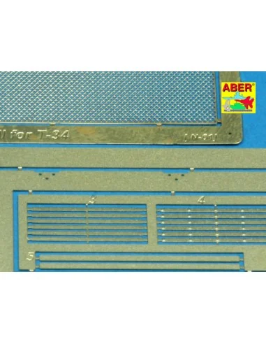 T-34 grill cover, 1/35 - Aber Models 35G07