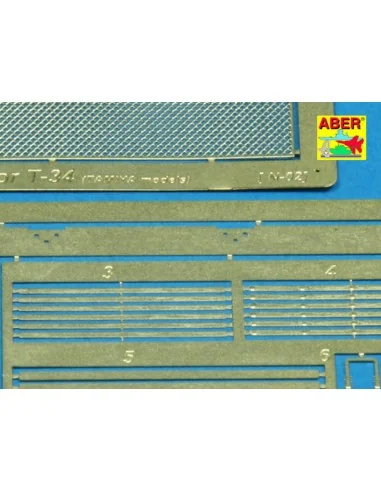 T-34 grill cover (Tamiya model), 1/35 - Aber Models 35G08