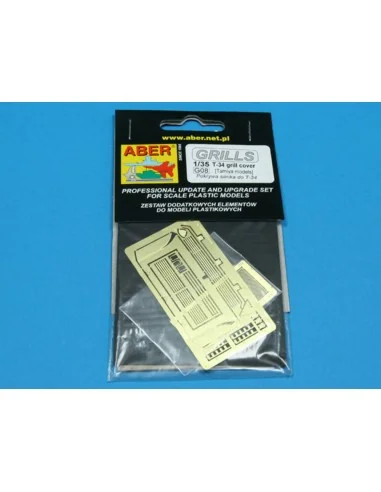 T-34 grill cover (Tamiya model), 1/35 - Aber Models 35G08