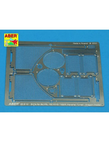 Grilles for Sd.Kfz. 182 King Tiger (Henshel Turret), 1/35 - Aber Mo...