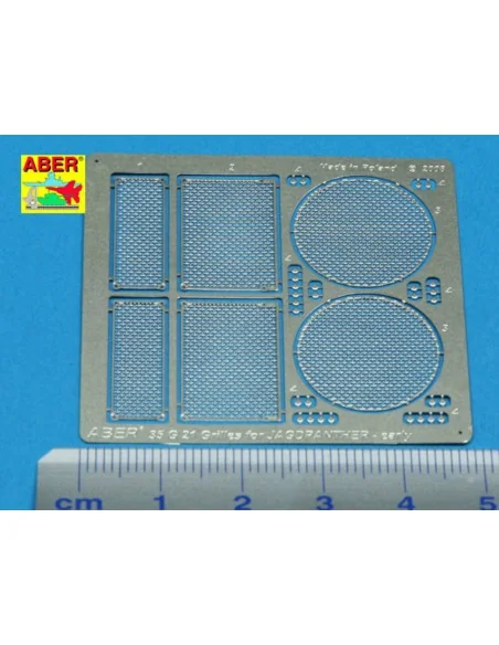 Grilles for Jagdpanther Ausf.G1 early, 1/35 - Aber Models 35G21