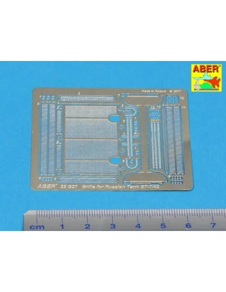 Grilles for BT-7 or BT-42, 1/35 - Aber Models 35G27