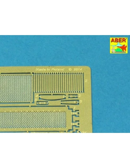 Grilles for T-55AM also for T-55AMV, 1/35 - Aber Models 35G32