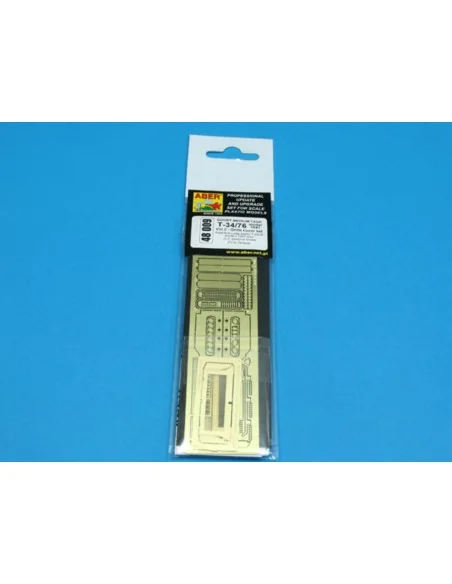 T-34/76 model 1941 vol.2 - grille cover set, 1/48 - Aber Models 48009