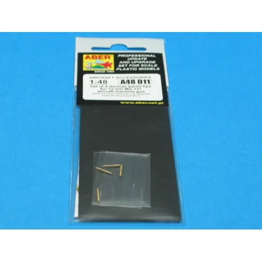 4 barrel tips MG 131, 1/48 - Aber Models A48 011 4 barrel tips MG 131, 1/48 - Aber Models A48 011