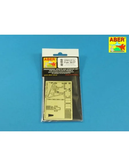 Anti-Aircraft Gun ARMOUR for Flak 36/37, 1/48 - Aber Models 48050
