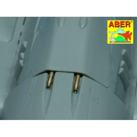 4 barrel tips MG 131, 1/48 - Aber Models A48 011 4 barrel tips MG 131, 1/48 - Aber Models A48 011