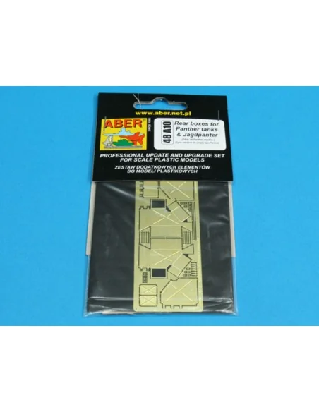 Rear boxes for Panther tanks & Jagdpanther, 1/48 - Aber Models 48 A10