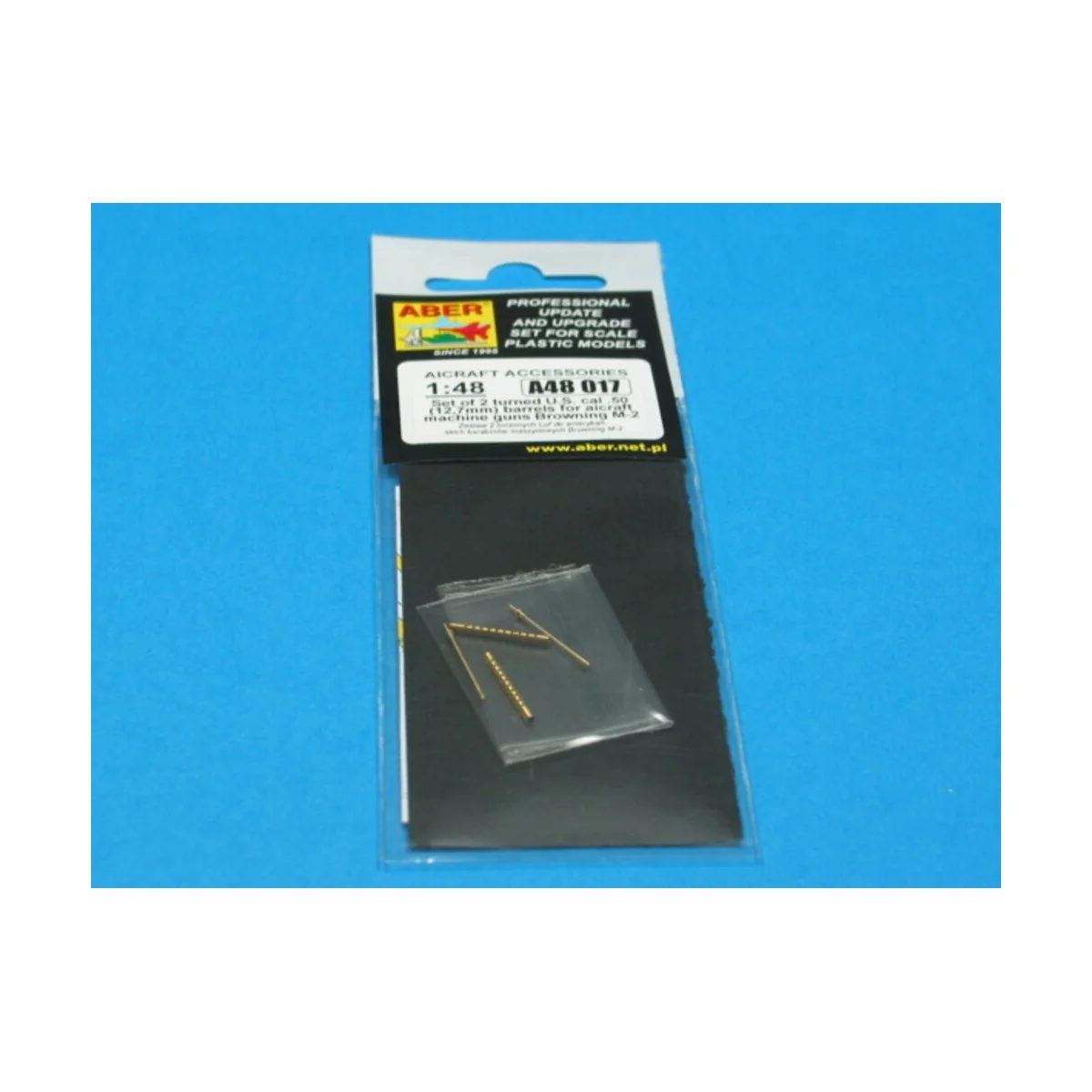 2 standard barrels for aircraft Browning M2, 1/48 - Aber Models A48...