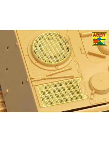 [NO_DESC] Grilles for Sd.Kfz.186 Jagdtiger, 1/48 - Aber Models 48 A30
