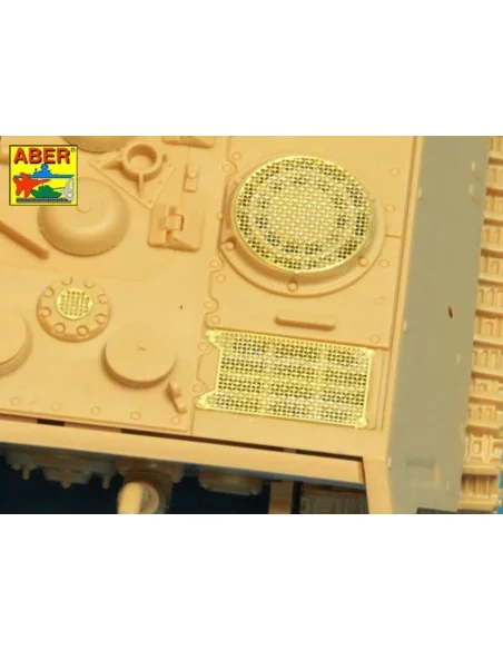 Grilles for Sd.Kfz.186 Jagdtiger, 1/48 - Aber Models 48 A30