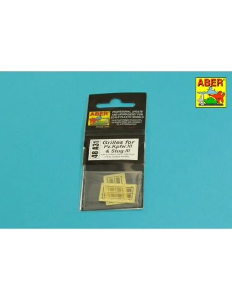 [NO_DESC] Grilles for Pz.Kpfw. III &Stug III, 1/48 - Aber Models 48...