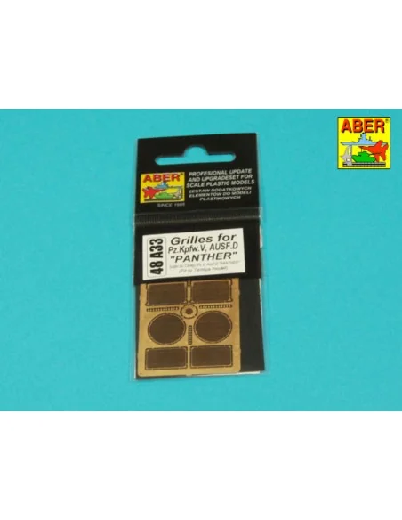 Grilles for Panther D, 1/48 - Aber Models 48 A33