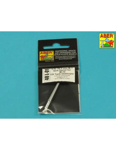 US 76, 2 mm M7 tank barrel for M-10, 1/48 - Aber Models 48 L-01