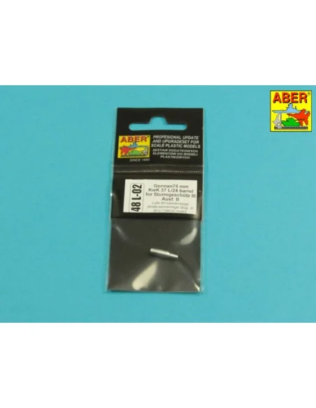 German 75mm barrel for Stu III B, 1/48 - Aber Models 48 L-02