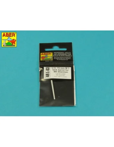 [NO_DESC] U.S. 75mm M 3 tank barrel for M 4 Sherman, 1/48 - Aber Mo...