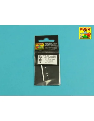 U.S. 75mm M 3 tank barrel for M 4 Sherman, 1/48 - Aber Models 48 L-03