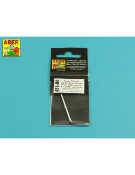 Russian 76, 2mm F-34 tank barrel for T-34/76, 1/48 - Aber Models 48...