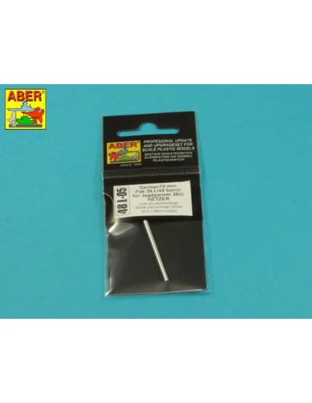 German 75mm Pak 39 L/48 barrel for Jagdpanzer 38(t) HETZER, 1/48 - ...