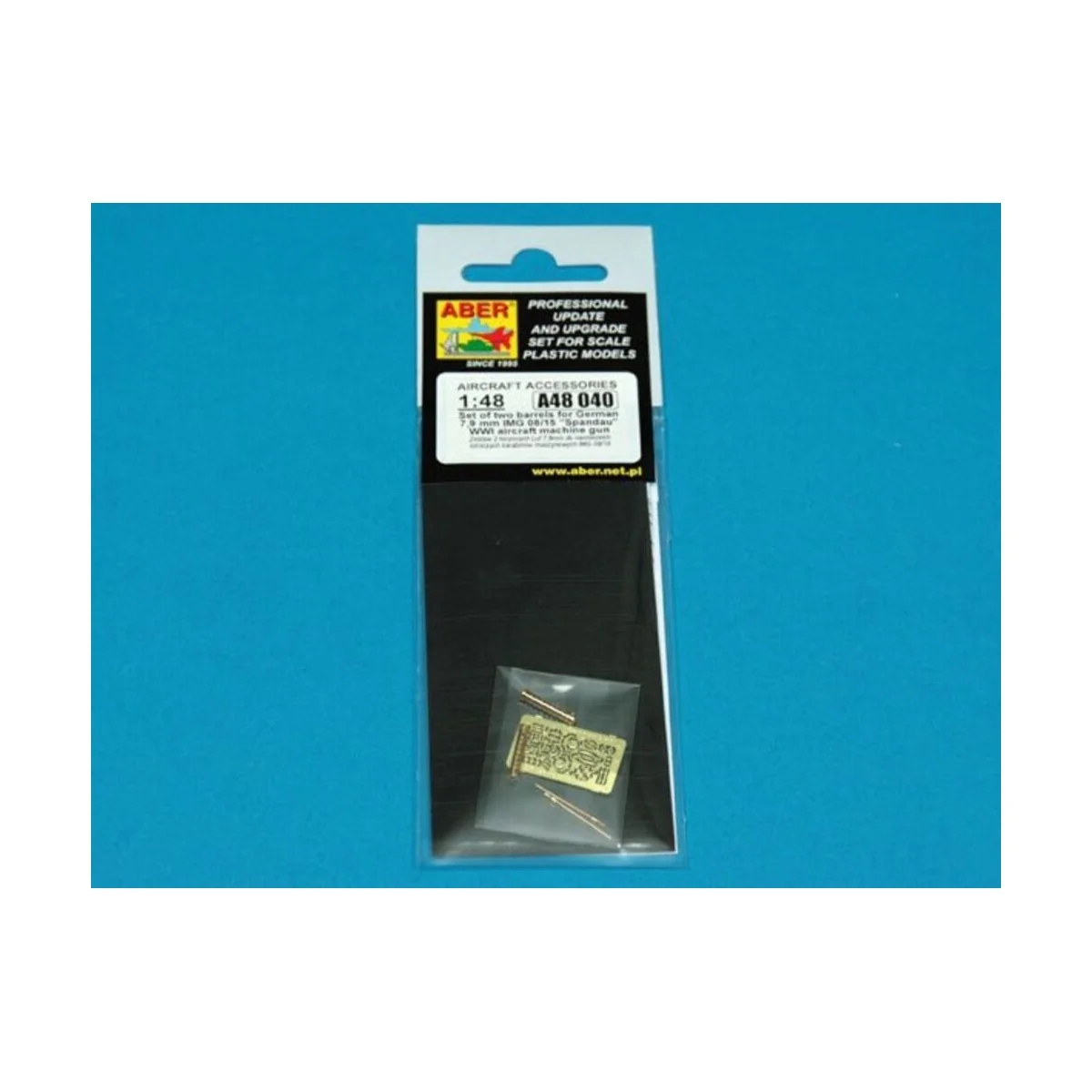 Set of two barrels for lMG 08/15 Spandau, 1/48 - Aber Models A48 040