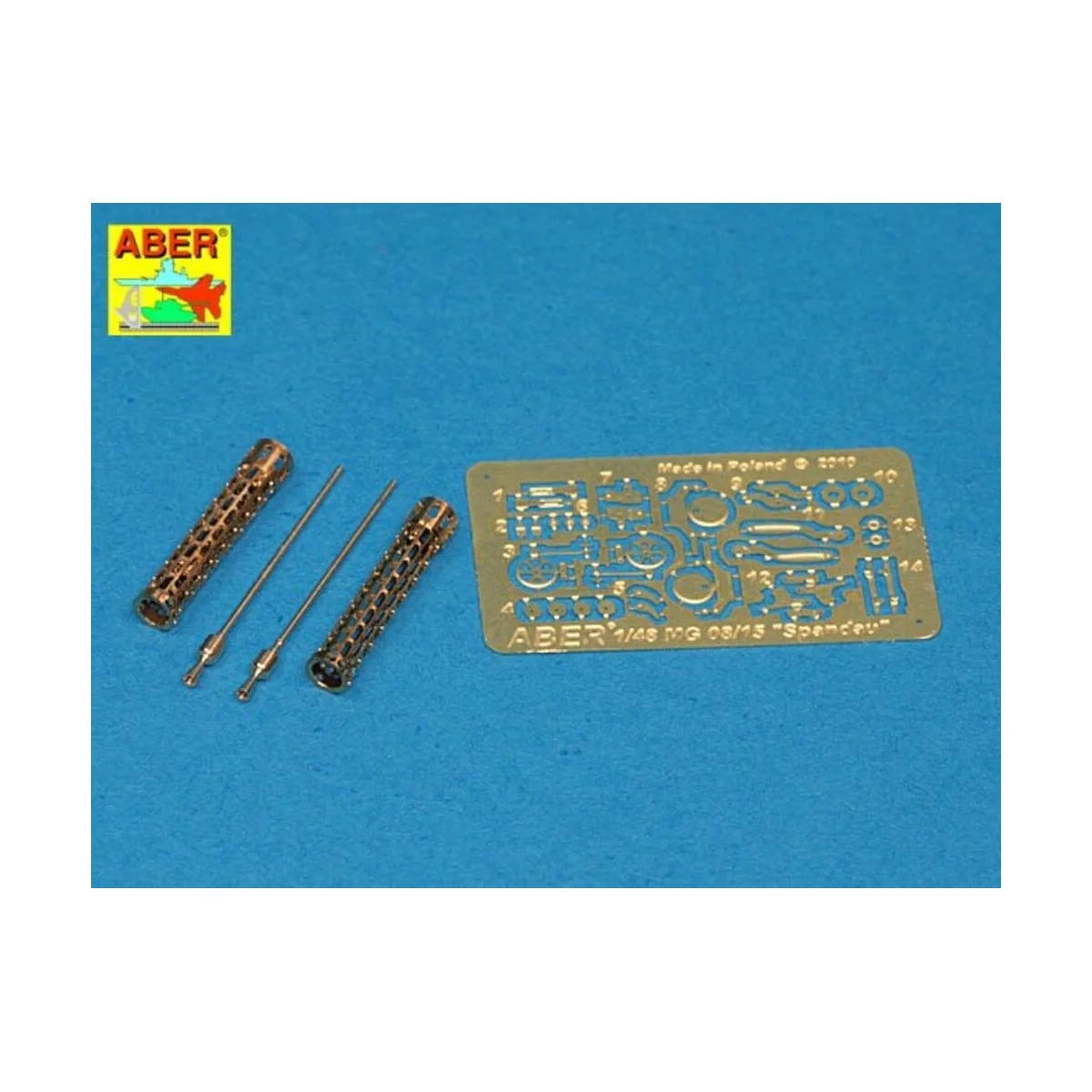 Set of two barrels for lMG 08/15 Spandau, 1/48 - Aber Models A48 040