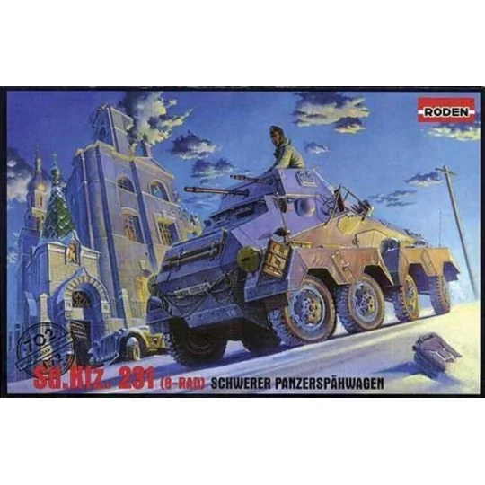 Sd.Kfz. 231 Schwerer Panzerspähwagen, 1/72 - Roden 702 Sd.Kfz. 231 Schwerer Panzerspähwagen, 1/72 - Roden 702