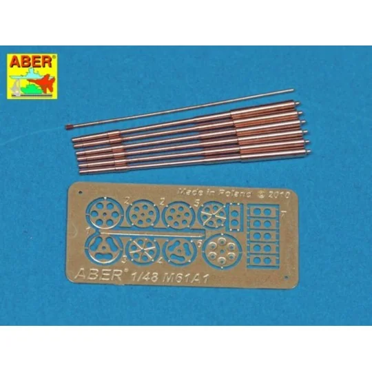 Barrels for M61A1, 1/48 - Aber Models A48 050 Barrels for M61A1, 1/48 - Aber Models A48 050